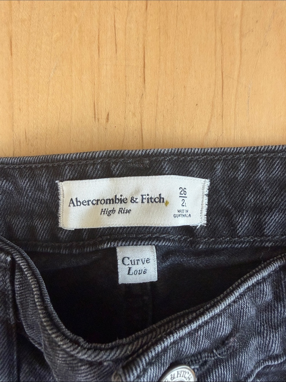 Abercrombie & Fitch Black Flare Jeans - Picture 2 of 7